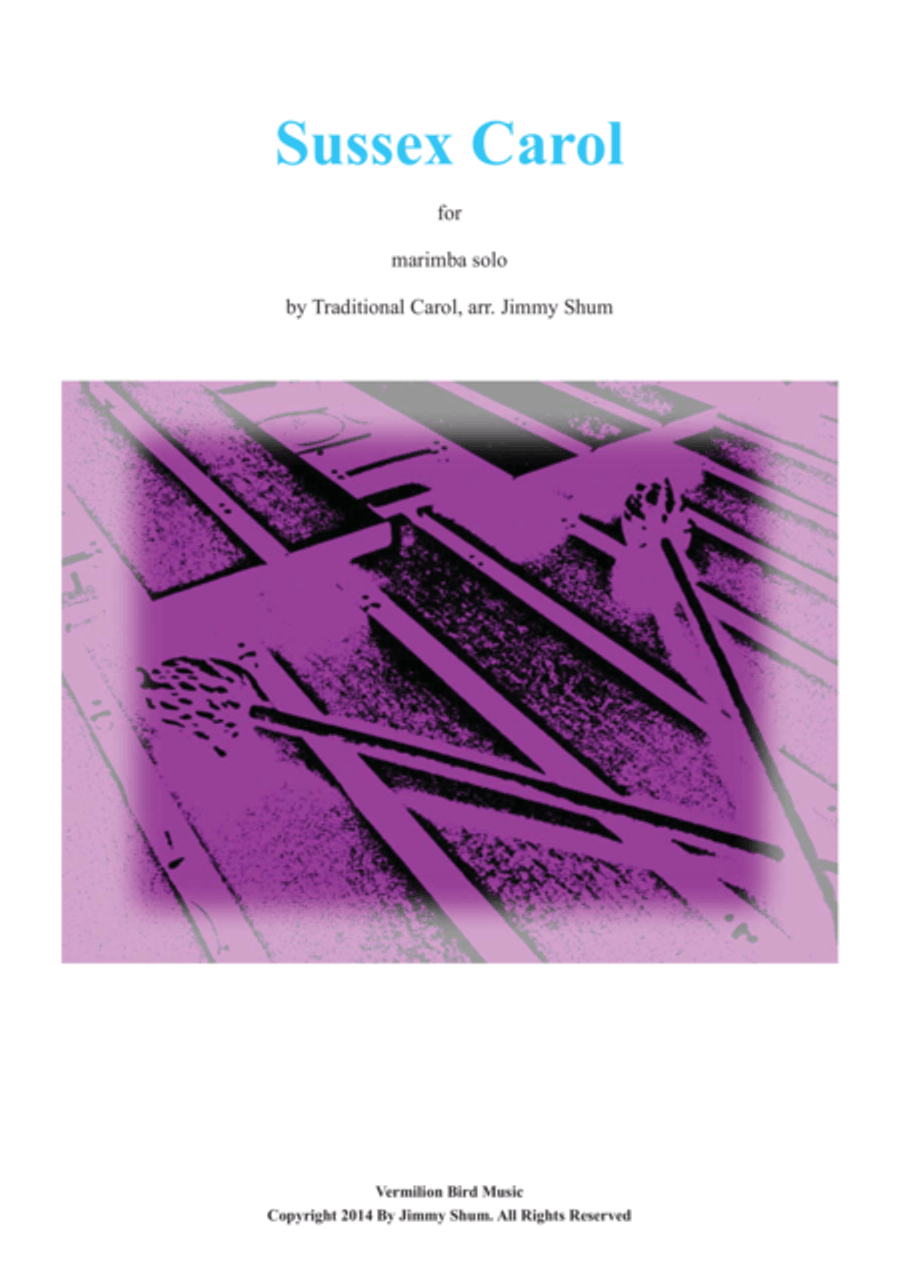 Sussex Carol Sussex Carol Marimba scores gallery preview page 1