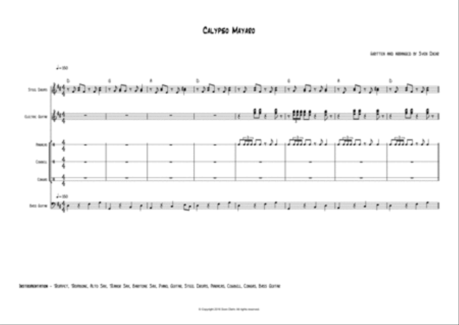 Calypso Mayaro Large Ensemble scores gallery preview page 1