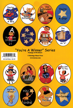 Book cover for Stickers - You're a Winner Series