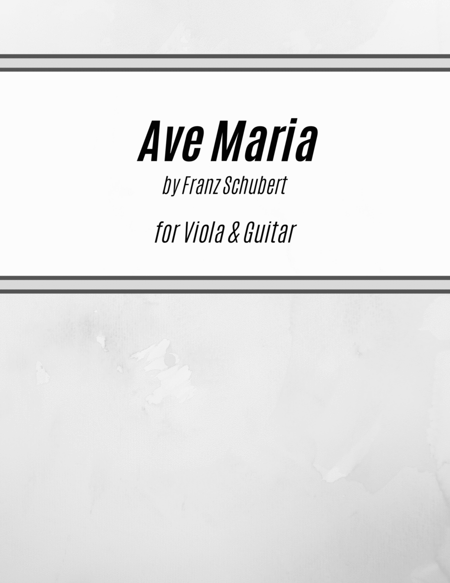 Ave Maria (for Viola and Guitar) image number null