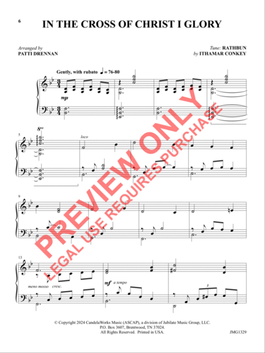 Portraits of the Passion Piano Solo scores gallery preview page 5