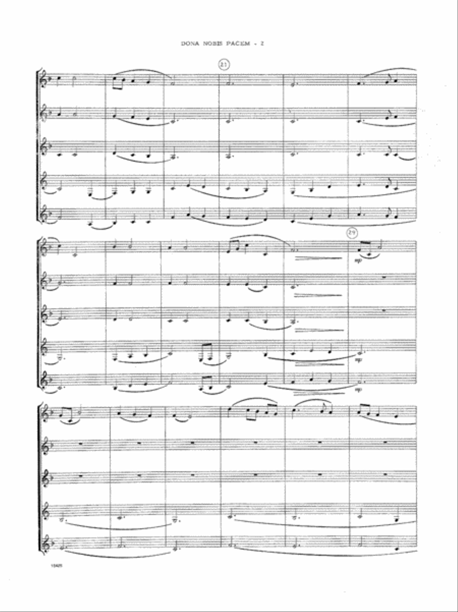 Dona Nobis Pacem Dona Nobis Pacem Clarinet Quartet scores gallery preview page 3