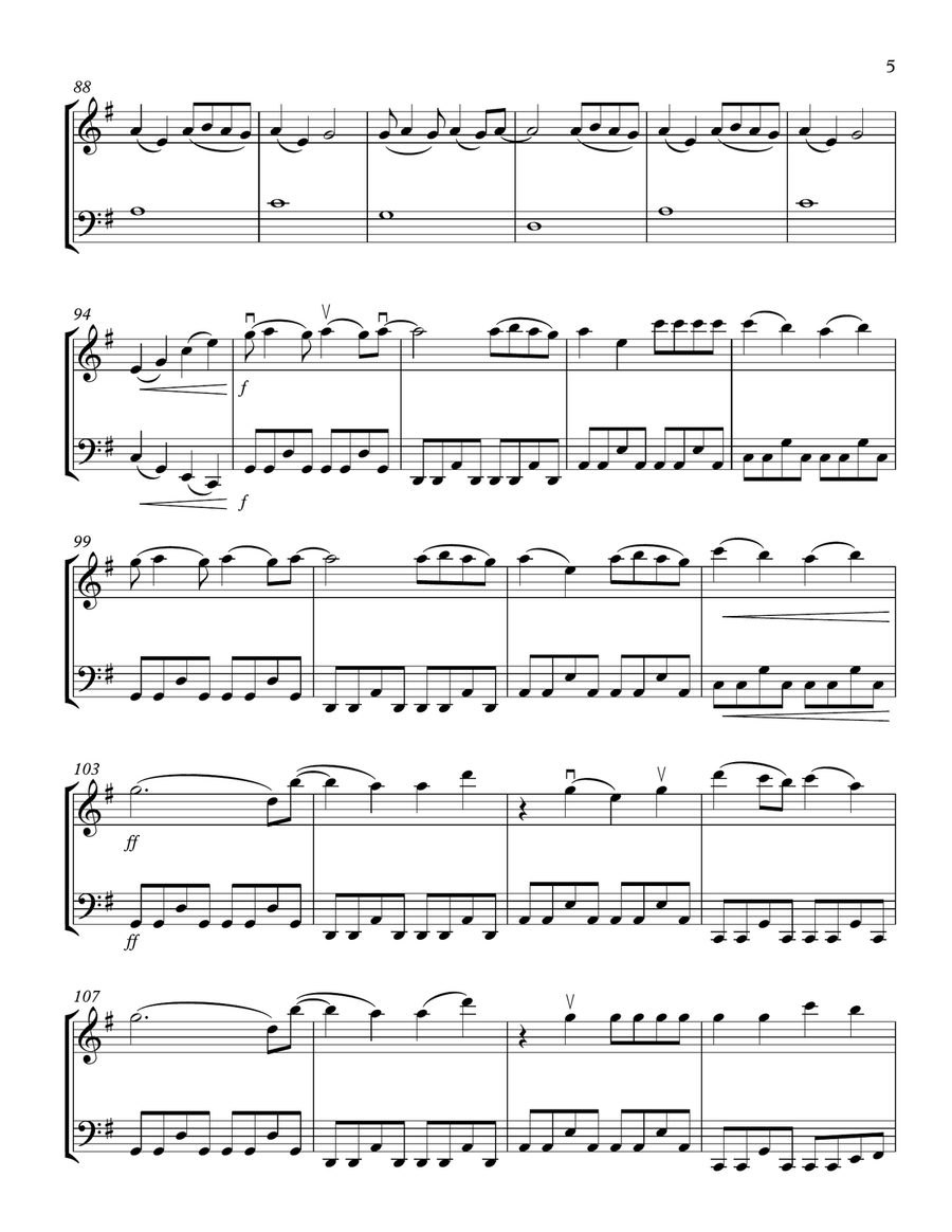 Wildest Dreams String Duet scores gallery preview page 5