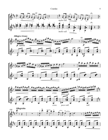 Czardas for violin and guitar image number null
