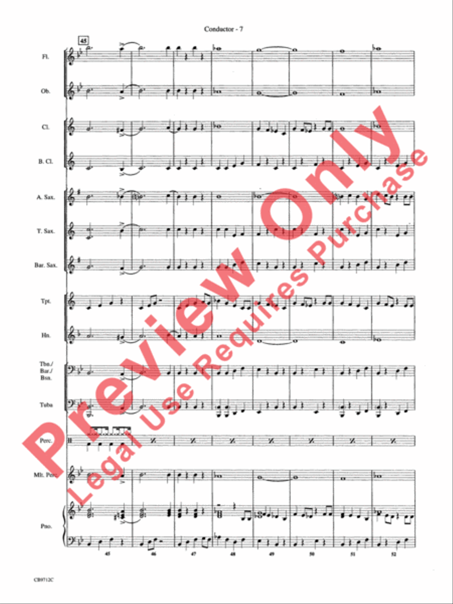 (We're Gonna) Rock Around the Clock Concert Band scores gallery preview page 10
