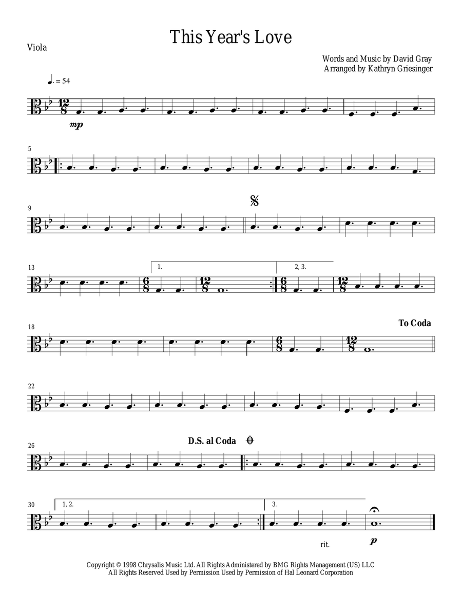 This Year's Love This Year's Love String Quartet scores gallery preview page 4
