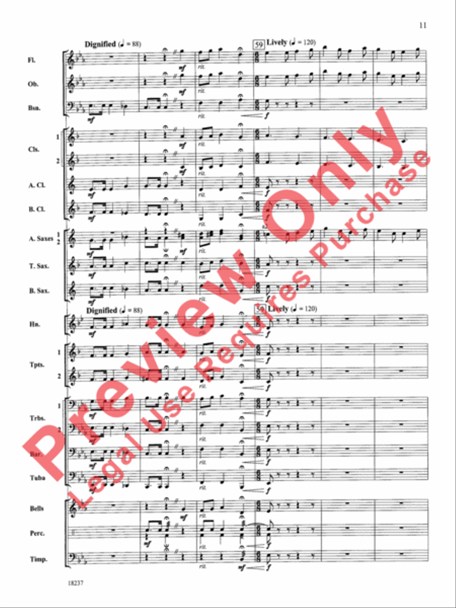 Twenty Carols in 2 Minutes Concert Band scores gallery preview page 12