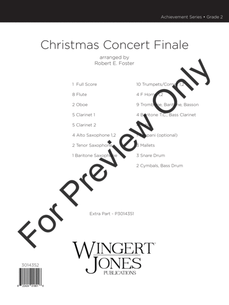 Christmas Concert Finale - Full Score