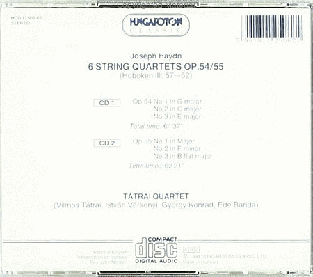 Six String Quartets Op. 54/55