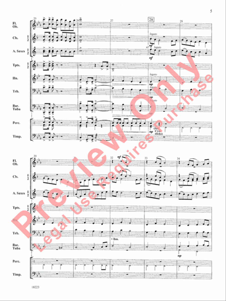 March to Castle Rock March to Castle Rock Concert Band scores gallery preview page 6