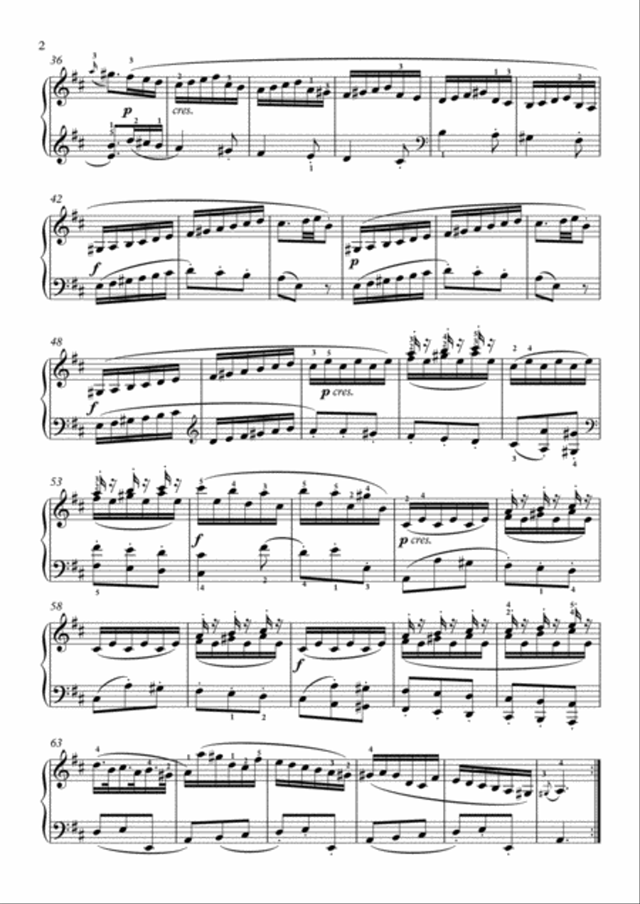 Scarlatti-Sonata in D-Major L.268 K.224(piano) Piano Solo scores gallery preview page 3