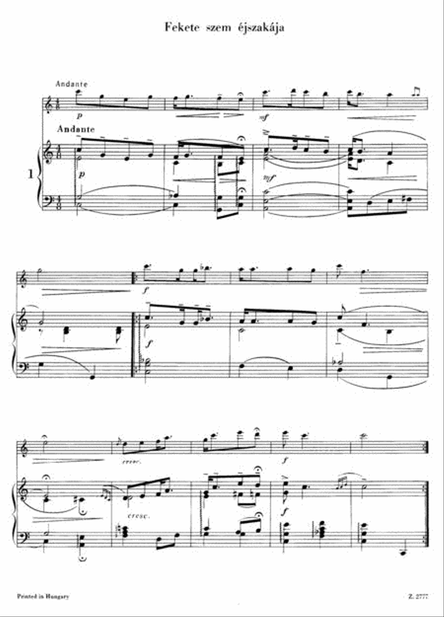 Play Up, Gypsy! (Húzd rá cigány!) Violin Solo scores gallery preview page 3