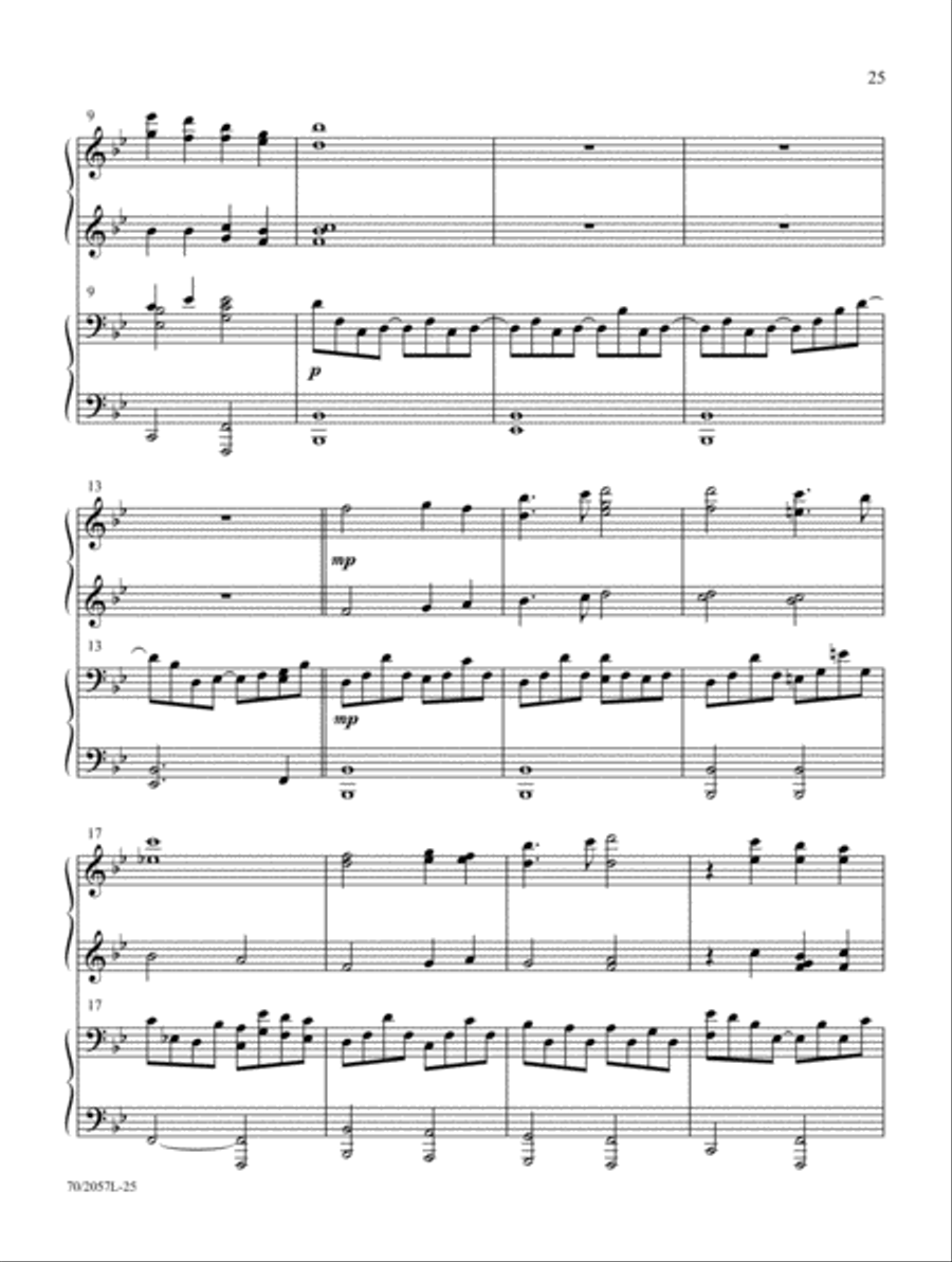 Everlasting Arms Piano Duet scores gallery preview page 12