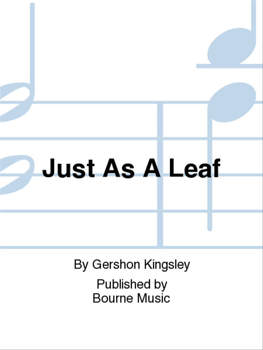 Just As A Leaf 4-Part scores gallery preview page 1