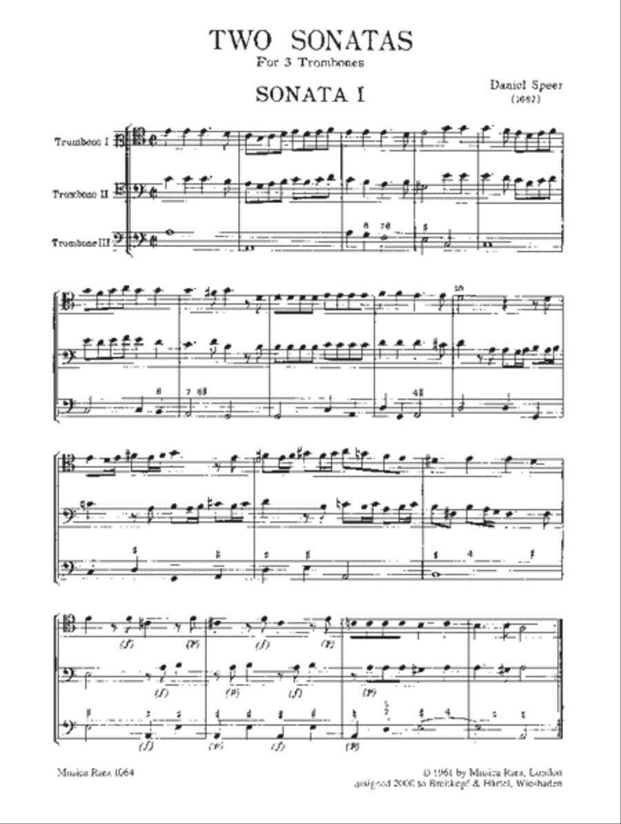 2 Sonatas Trombone scores gallery preview page 2