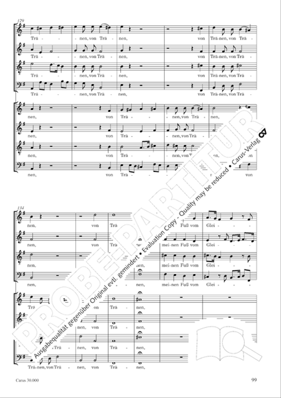 J.L. Bach: The complete motets Choir scores gallery preview page 106