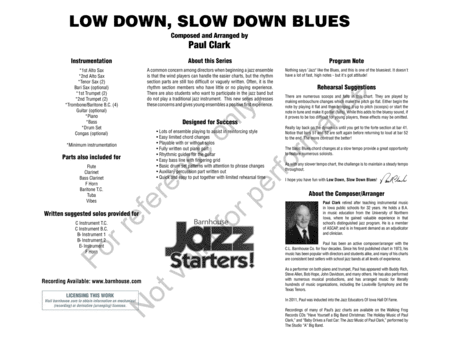 Low Down, Slow Down Blues image number null