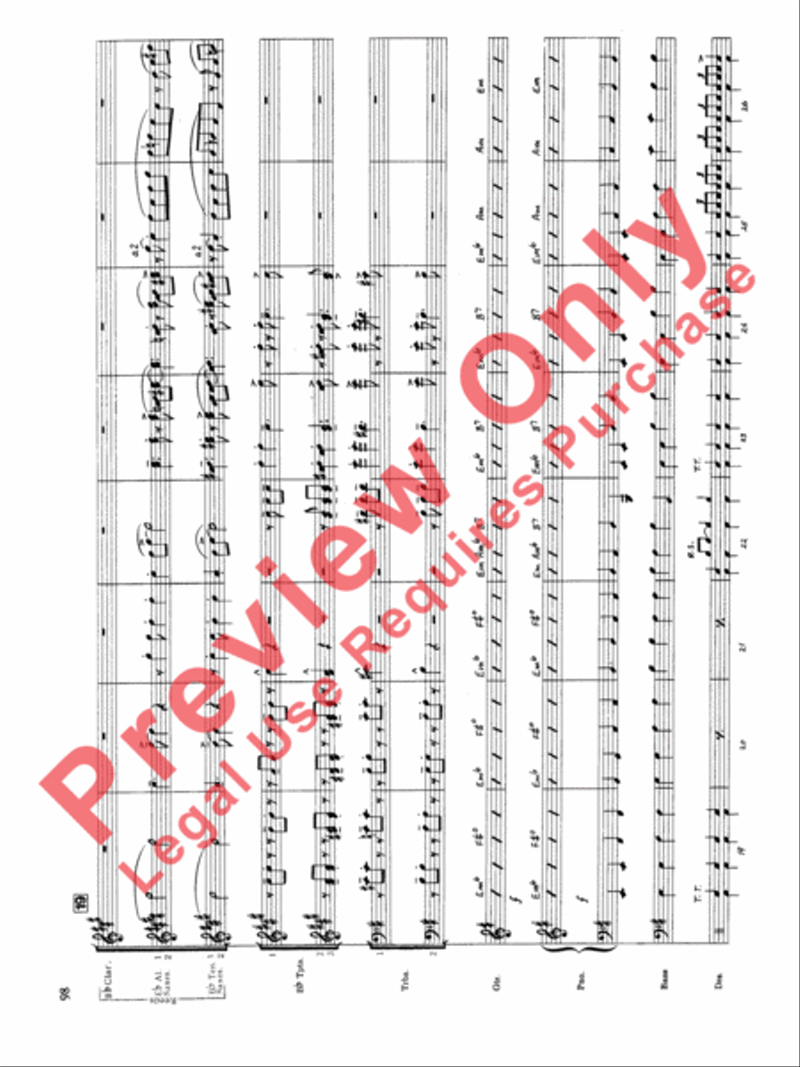 Original Big Band Sounds Big Band scores gallery preview page 99