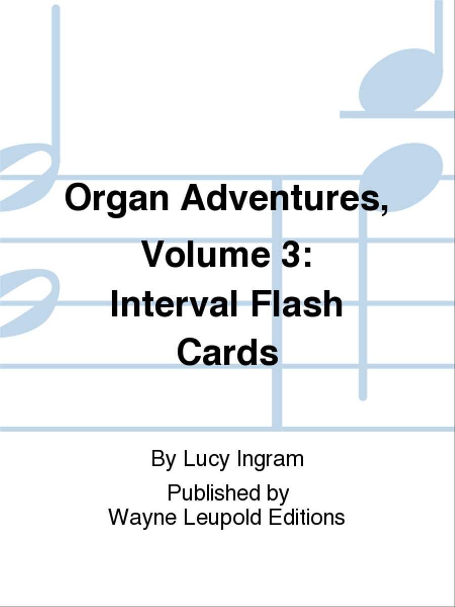 Organ Adventures, Volume 3: Interval Flash Cards Organ scores gallery preview page 1
