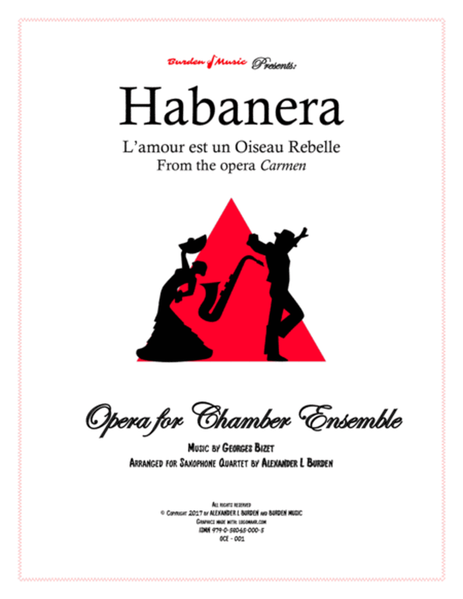 Habanera from the opera Carmen - Saxophone Quartet (SATB) image number null