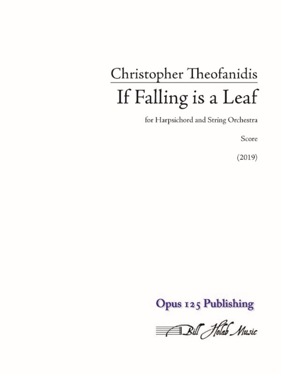 If Falling is a Leaf