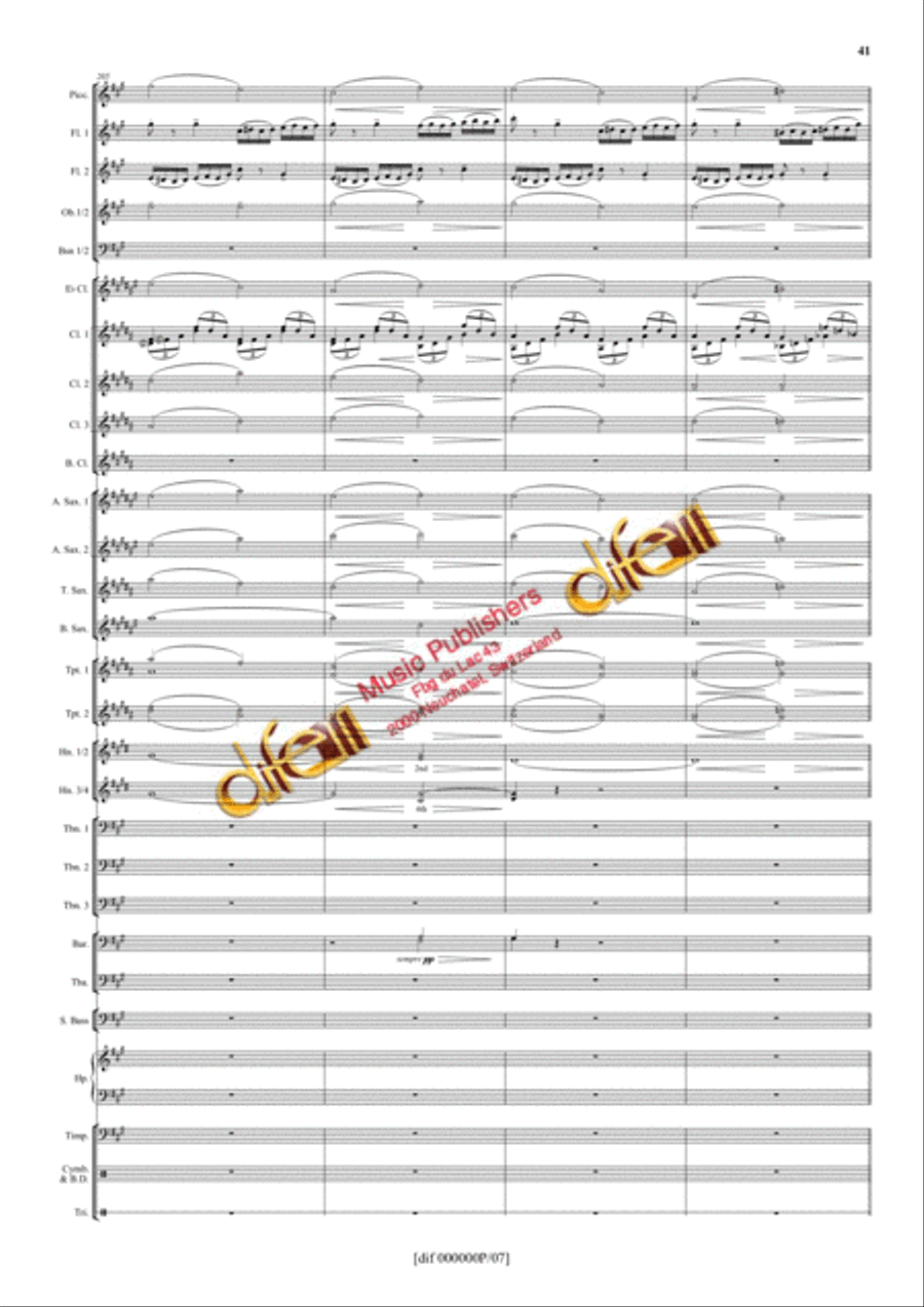 La Moldau Concert Band scores gallery preview page 40