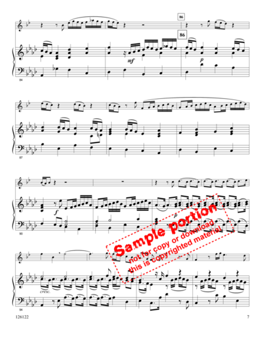 Rejoice Greatly Ye Daughters of Zion Flute scores gallery preview page 3