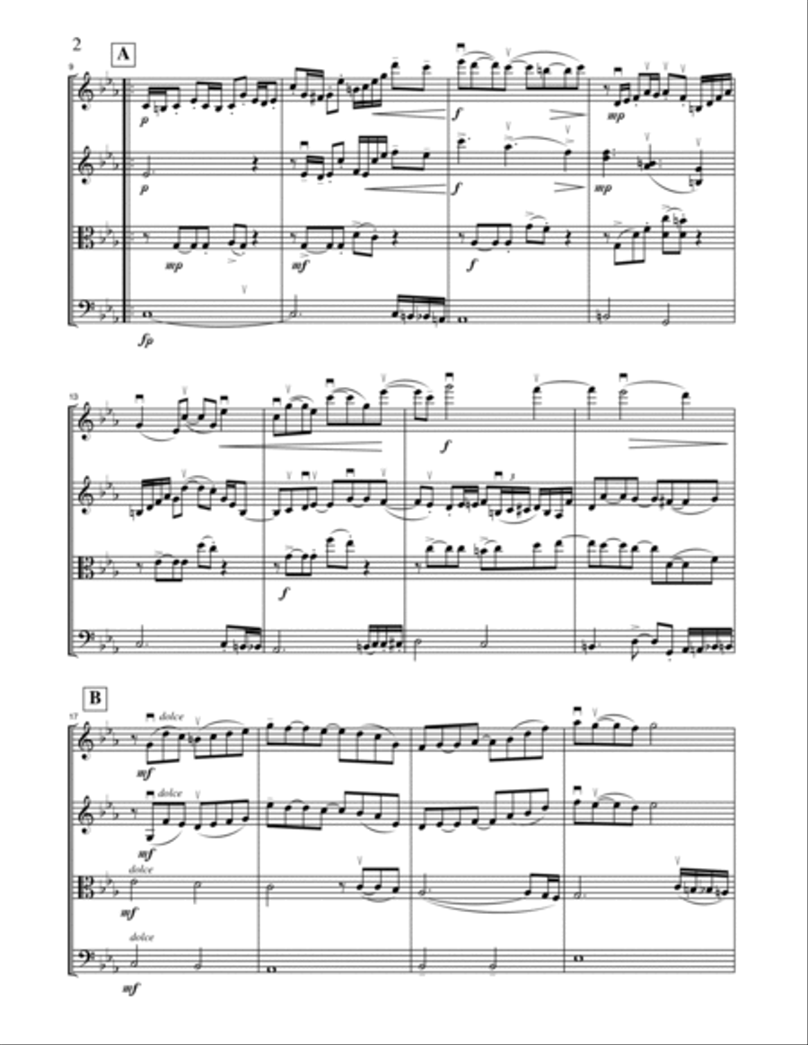 Tanguori (string quartet) String Quartet scores gallery preview page 2