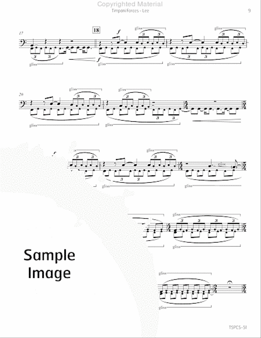 Timpani Forces Percussion scores gallery preview page 12