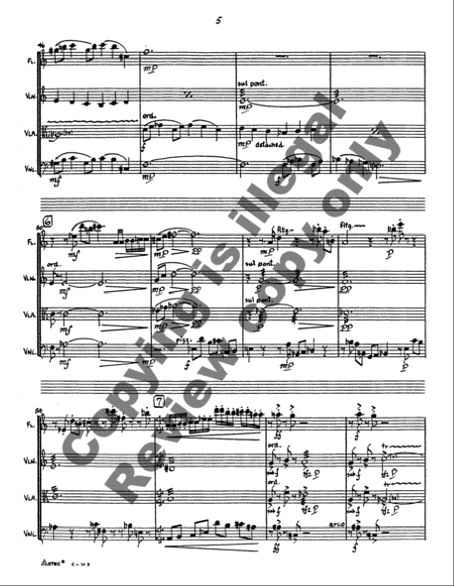 Celebration Flute Quartet scores gallery preview page 5