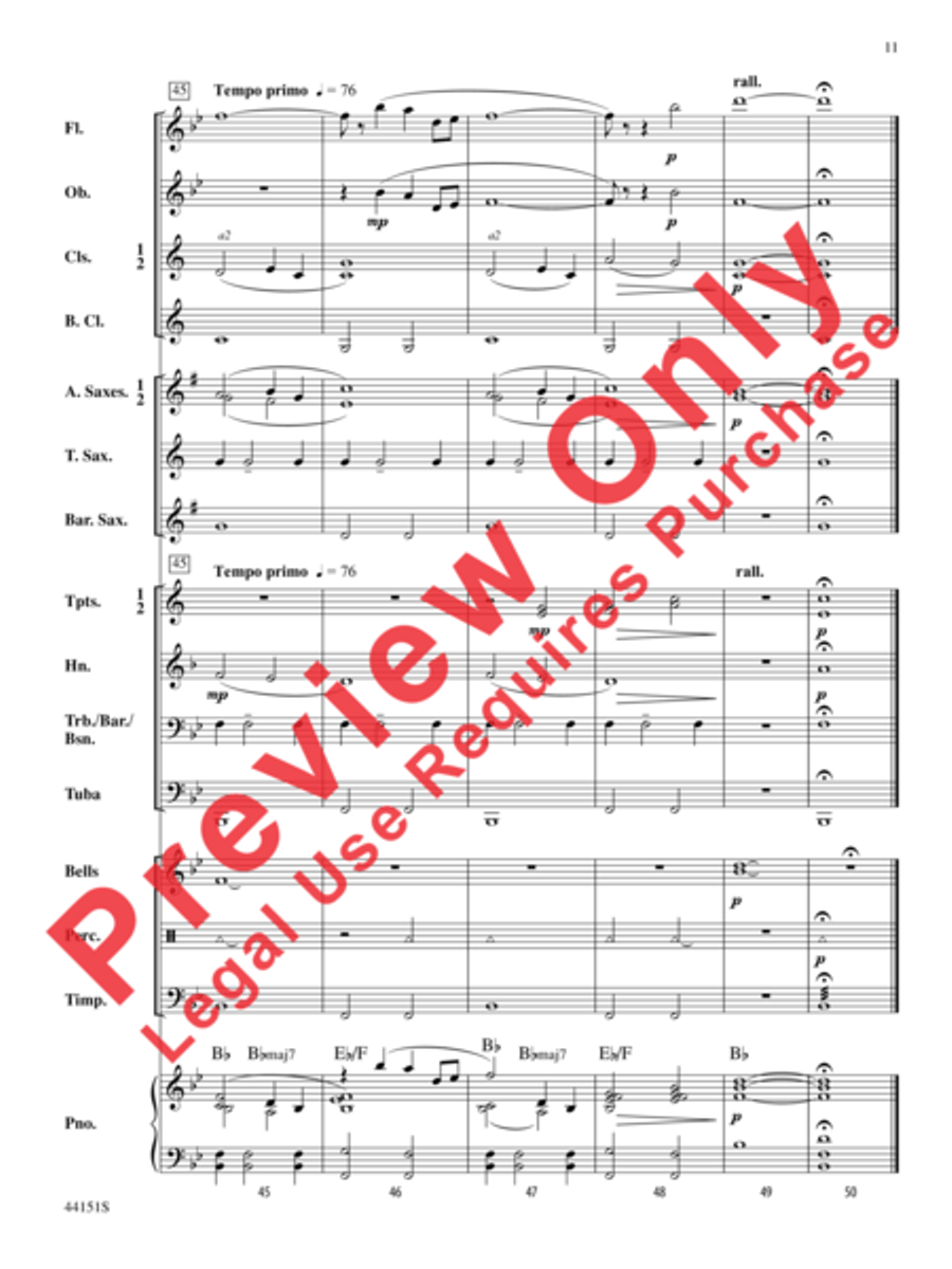 Serenade Concert Band scores gallery preview page 10
