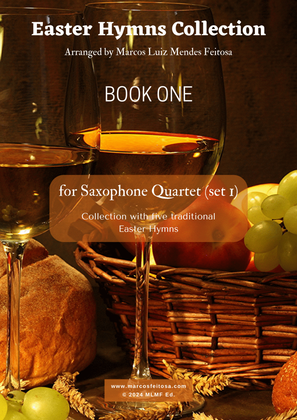 Book cover for Easter Hymn Collection (with five songs) BOOK 1 - Saxophone Quartet (set 1)