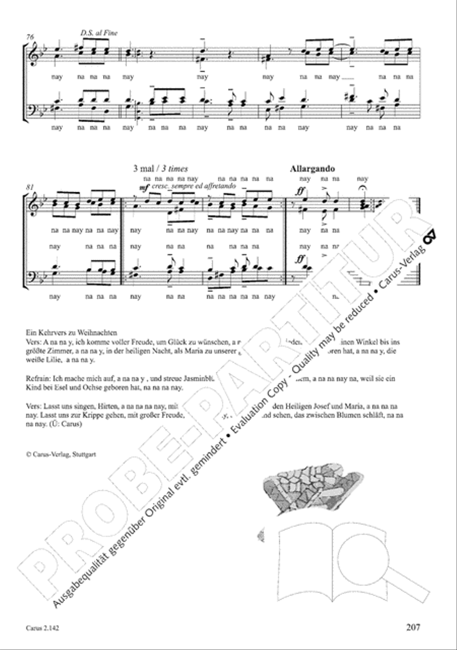Christmas Carols of the World. Choral collection 4-Part scores gallery preview page 171