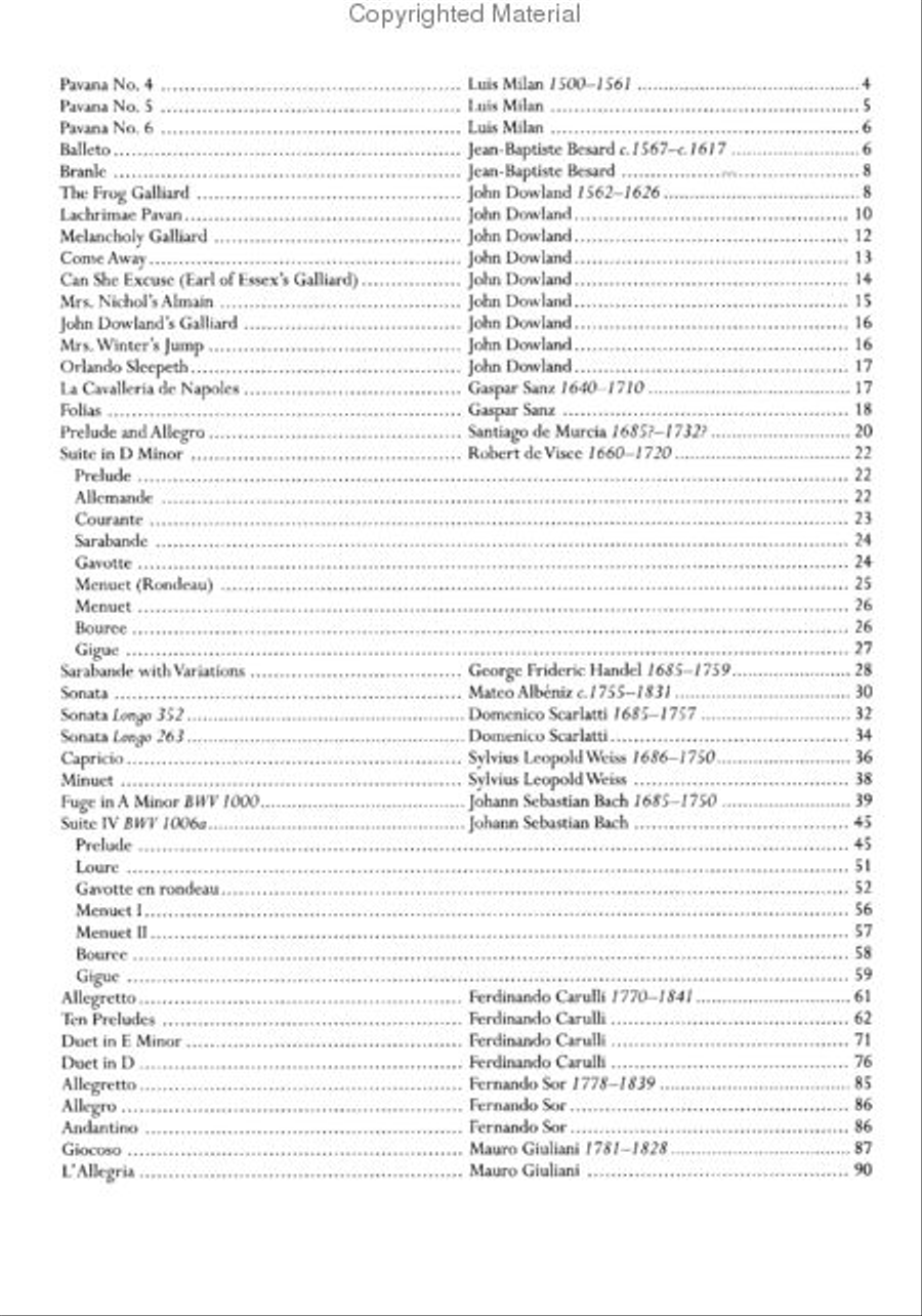 Library Of Guitar Classics 2 Acoustic Guitar scores gallery preview page 2