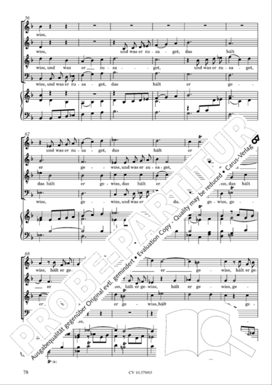 Der Tod Jesu 4-Part scores gallery preview page 79