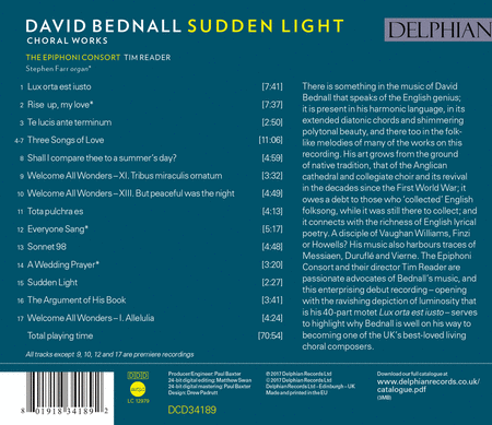 David Bednall: Sudden Light