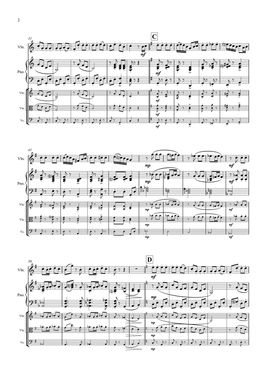 Amboss-Polka - German Polka - Oktoberfest - Violin Piano String Orchestra scores gallery preview page 2