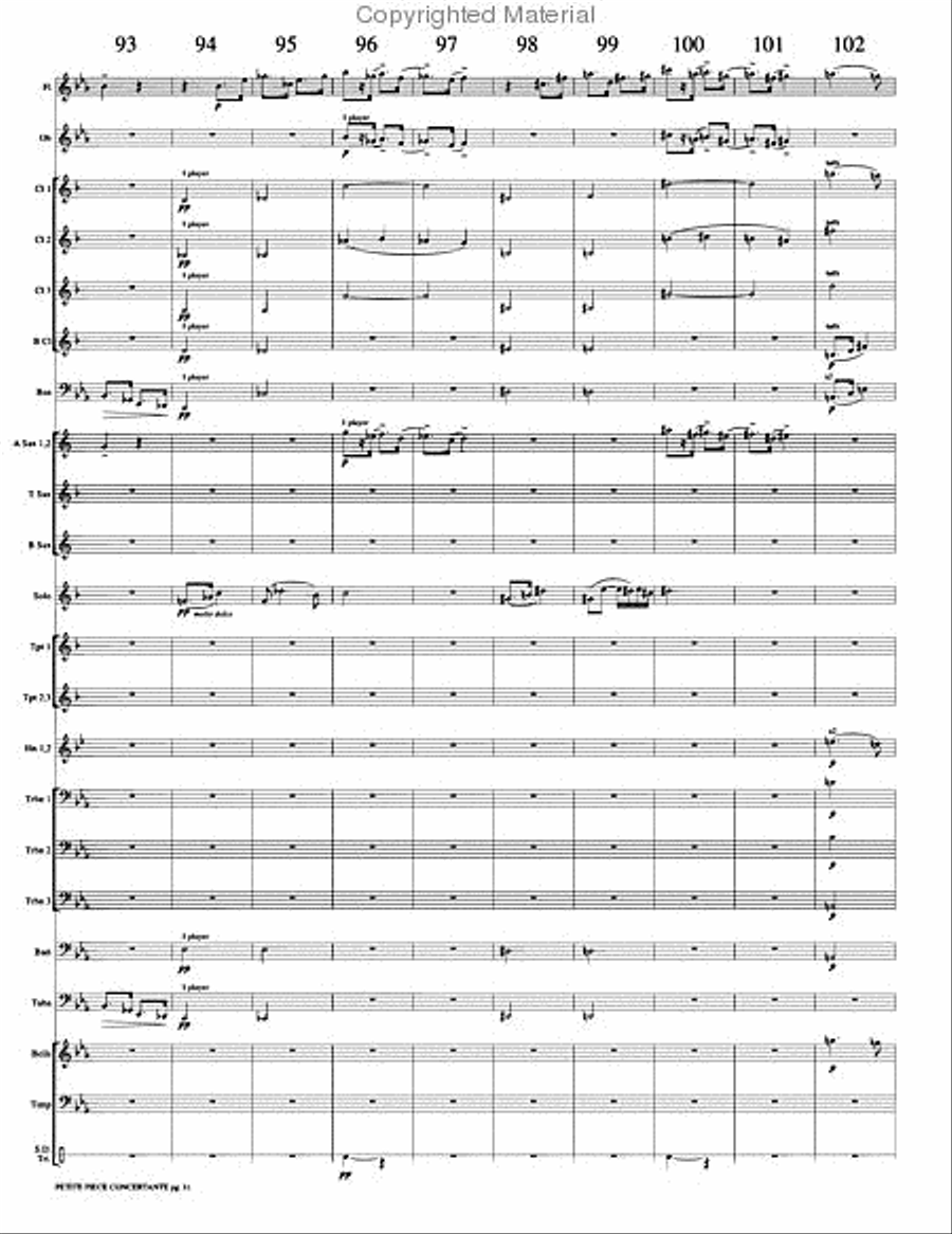 Petite Piece Concertante (Little Concert Piece) Concert Band scores gallery preview page 14