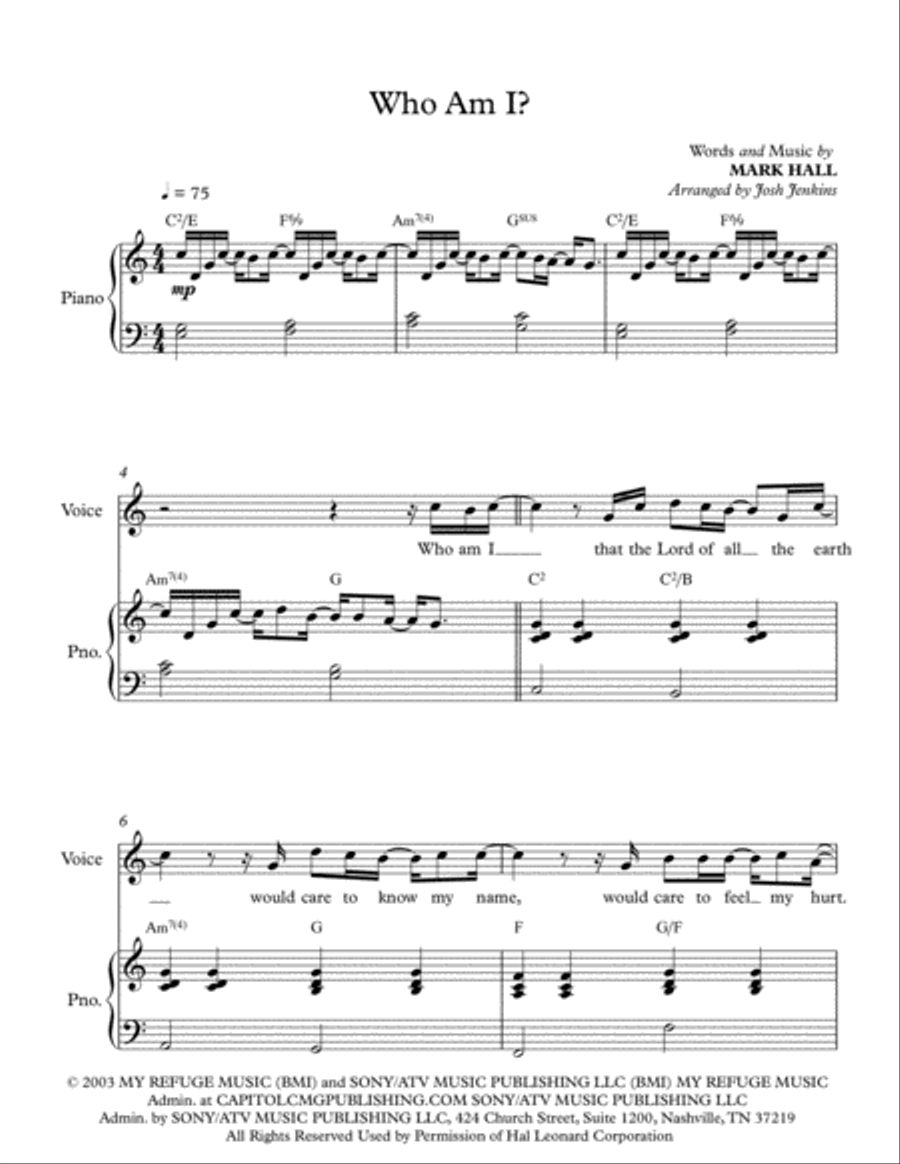 Who Am I Who Am I Small Ensemble scores gallery preview page 1