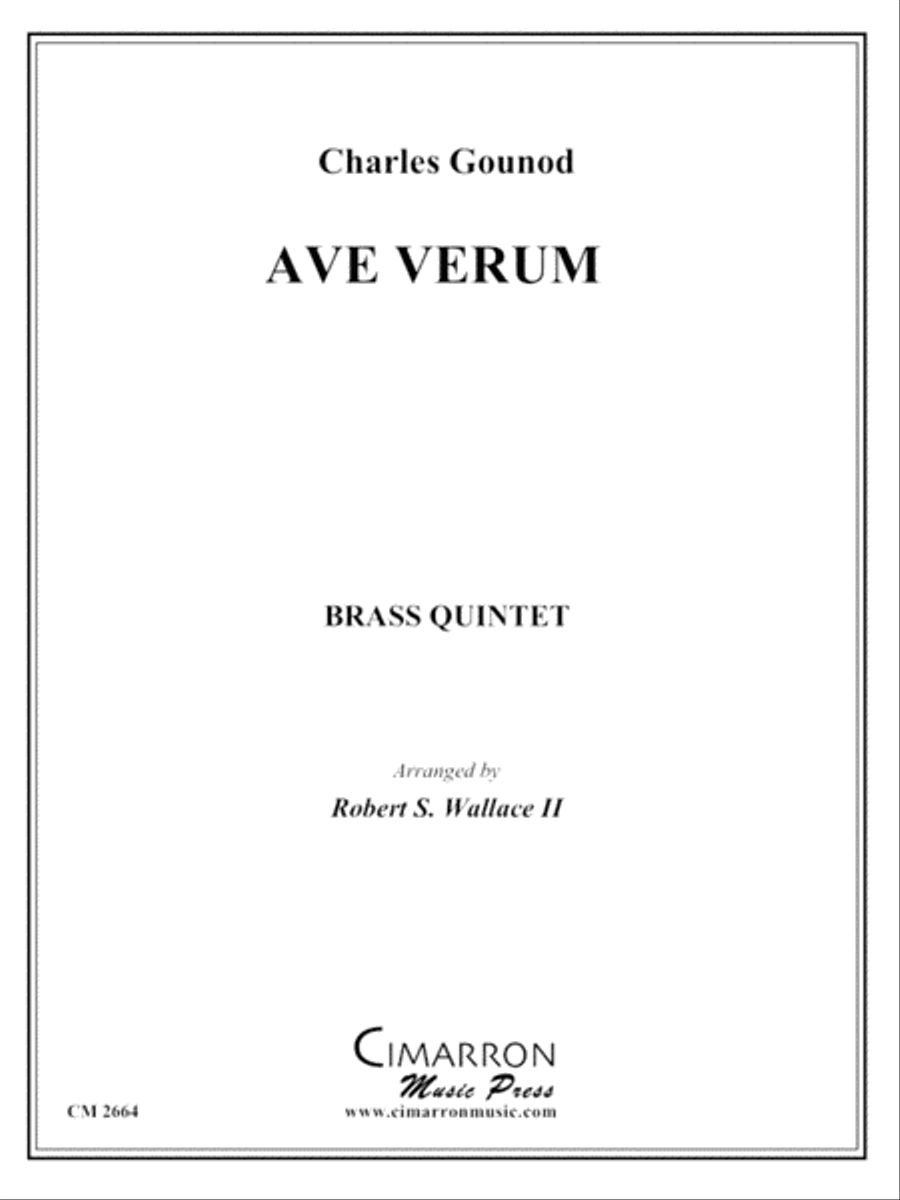 Ave Verum Brass Quintet scores gallery preview page 1