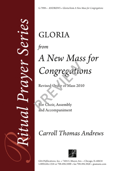 Gloria from "A New Mass for Congregations" image number null
