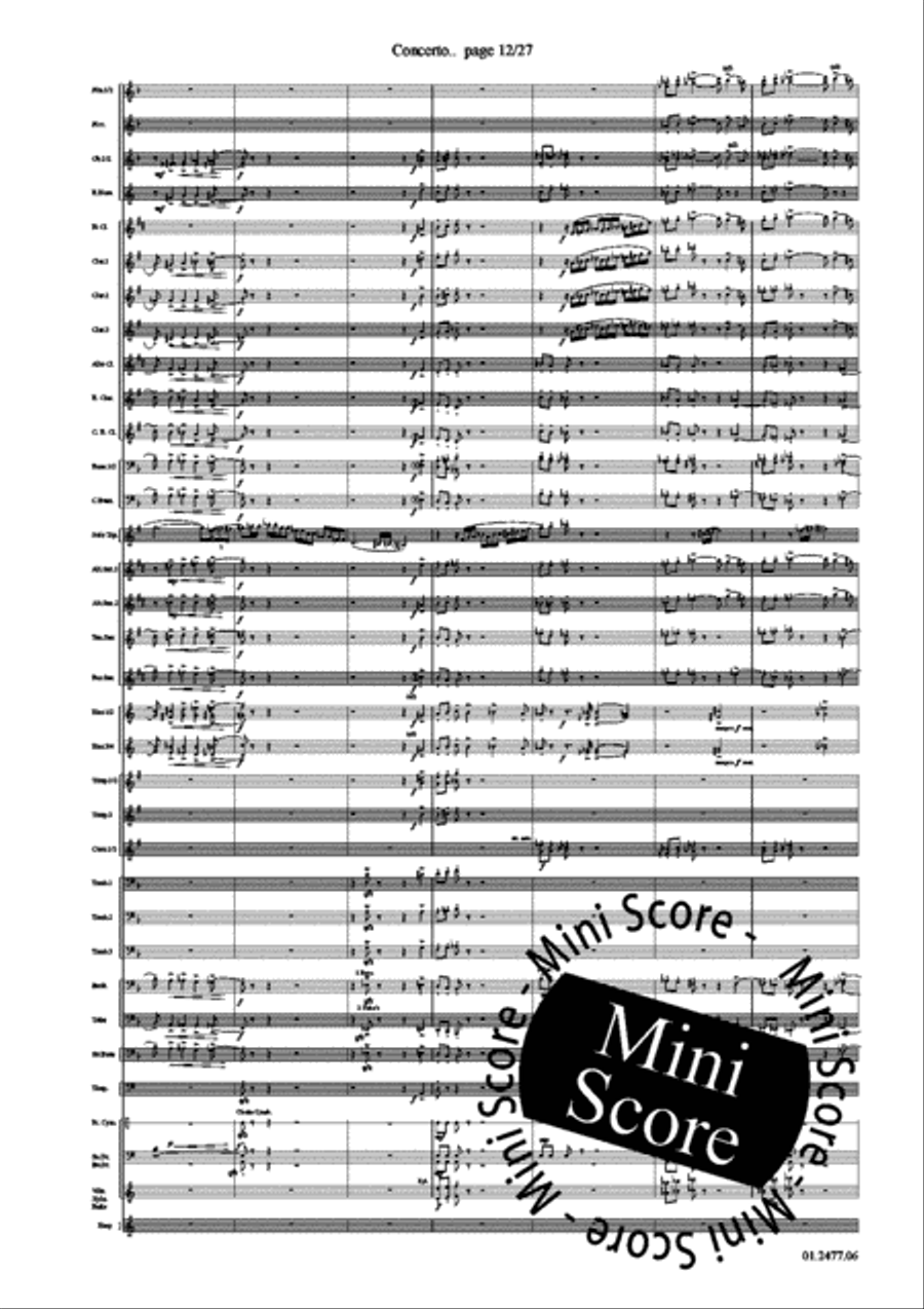 Concerto for Trumpet part 1 Concert Band scores gallery preview page 16