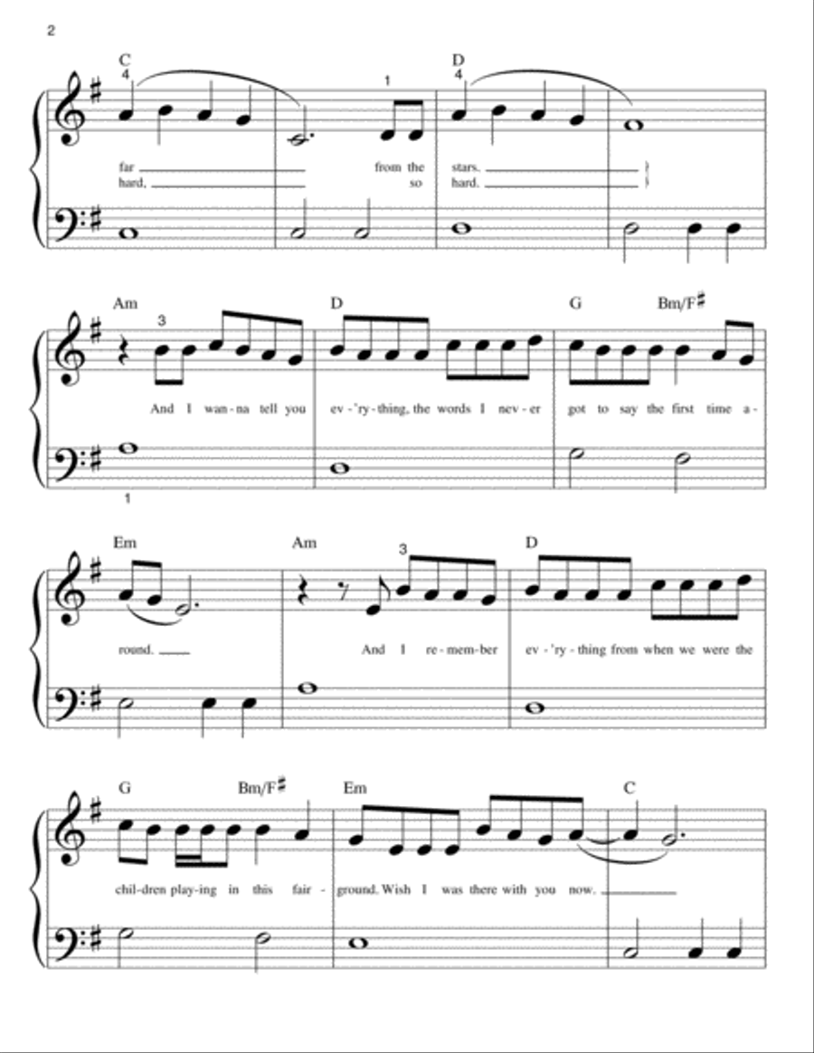 This Town Easy Piano scores gallery preview page 2