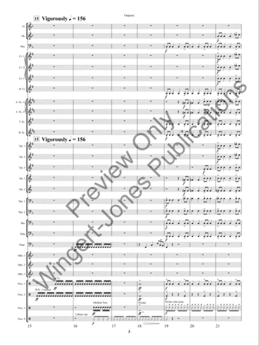 Outpost Concert Band scores gallery preview page 6