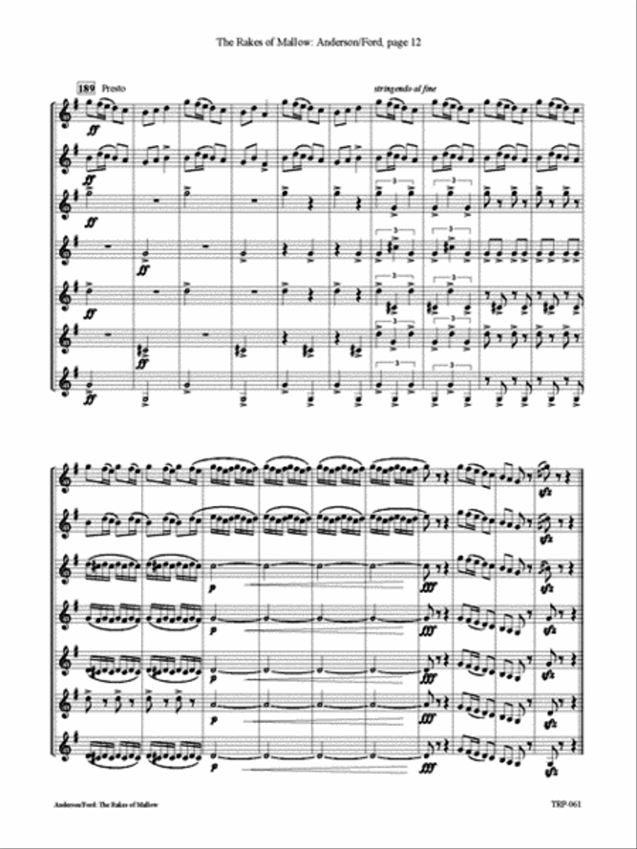 The Rakes of Mallow Small Ensemble scores gallery preview page 4