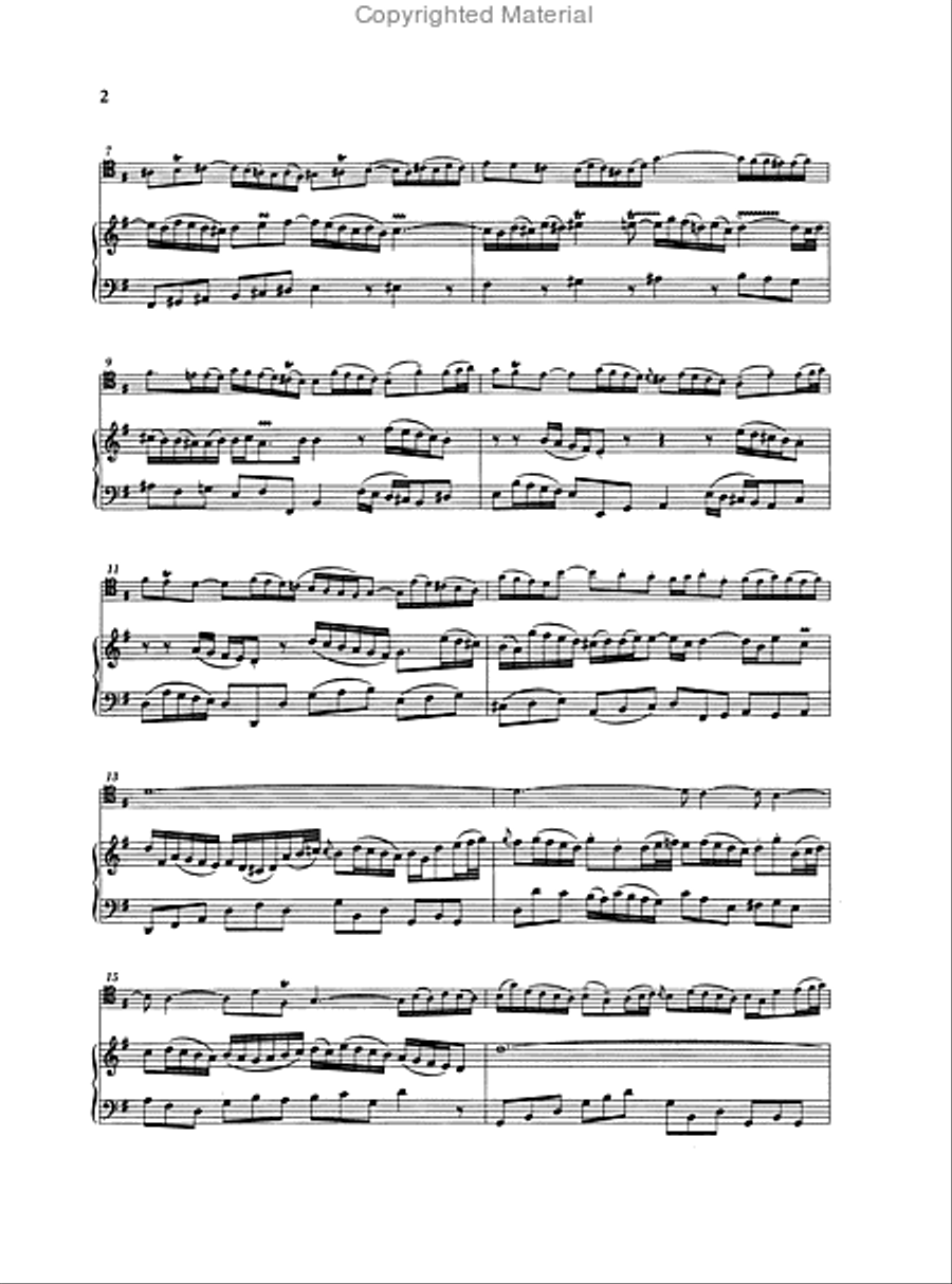 Sonatas for Cello and Keyboard BWV 1027, 1028, 1029 Cello scores gallery preview page 3
