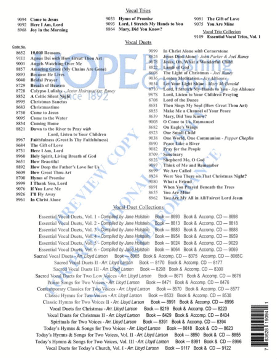 Come to Jesus (Untitled Hymn) Women's Choir scores gallery preview page 13
