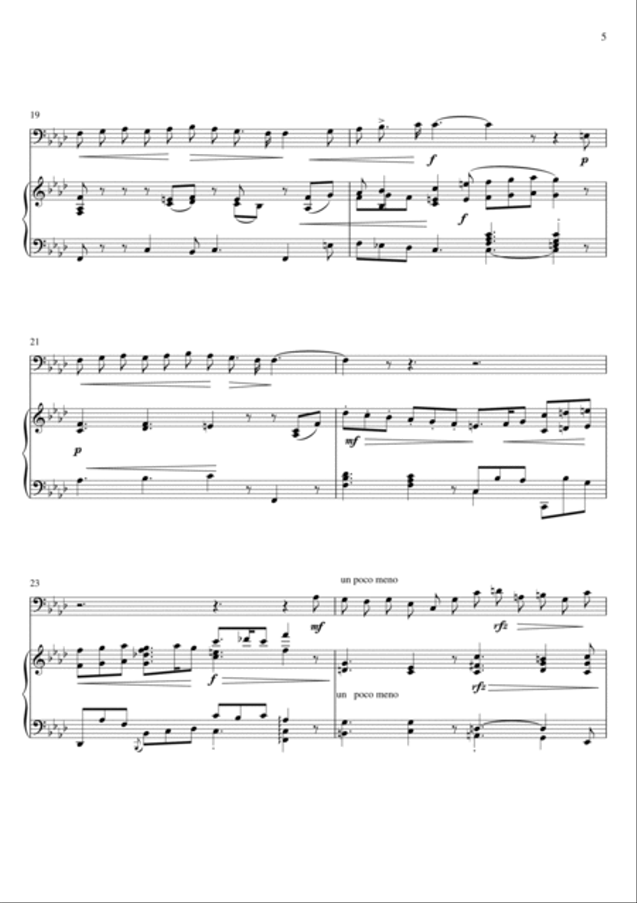 Legrenzi - Che fiero costume (Piano and Bassoon) Small Ensemble scores gallery preview page 5