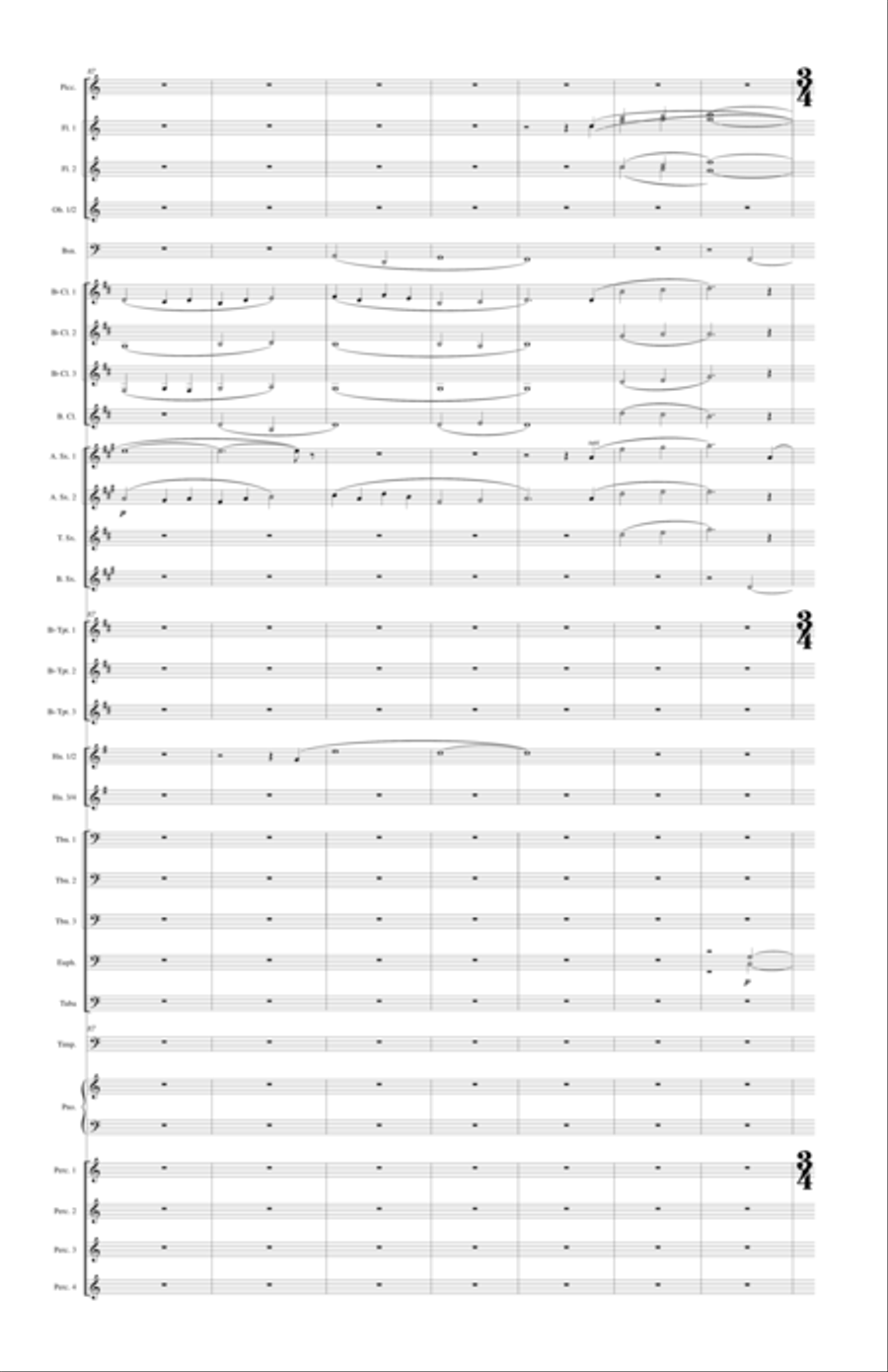 With Voice of Triumph Raised Concert Band scores gallery preview page 16