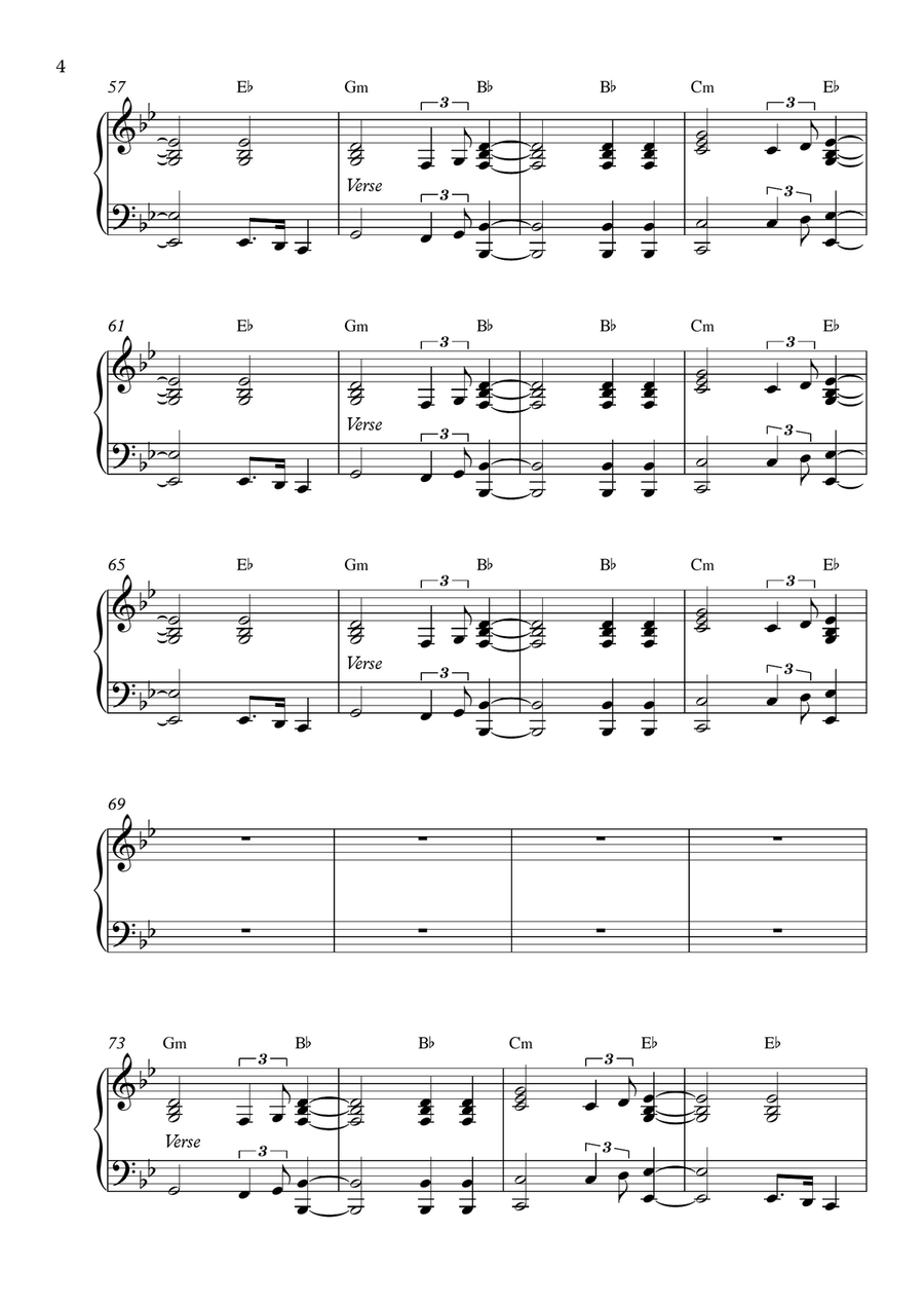 Glorious Piano Solo scores gallery preview page 4